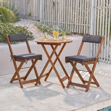 Cordoba 3 Piece Foldable Acacia Patio Set