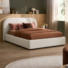 Emery Upholstered Gas Lift Storage Bed Frame