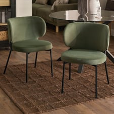 Petra Upholstered Dining Chairs (Set of 2)