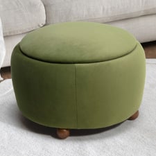 Tilly Velvet Storage Ottoman