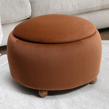 Tilly Velvet Storage Ottoman