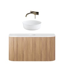 Nomad 900mm Vanity Package with Round Basin & Wall Mixer