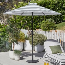 2.2m Striped Brighton Market Umbrella