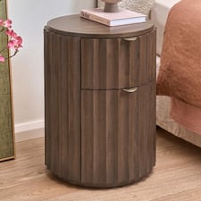 Harriet 2 Drawer Mango Wood Bedside Table