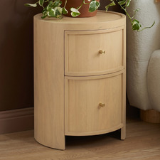 Romy 2 Drawer Mango Wood Bedside Table