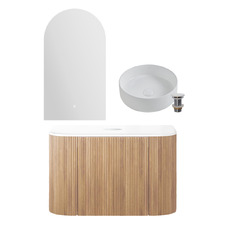 Nomad 750mm Vanity Package with Arch LED Mirror
