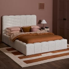 Natural Cora Boucle Bed