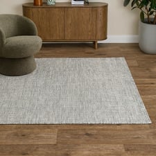 Smoke Skandi Hand-Woven Wool Rug
