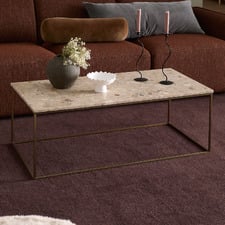 Sia Rectangular Stone-TopCoffee Table