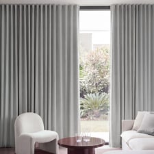 Eden Linen-Blend Blockout S-Fold Curtains (Set of 2)