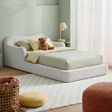 Cove Chenille Low-profile Single Bed