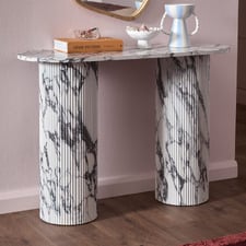 Tilly Viola Marble-Look Console Table