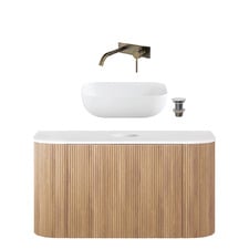 Nomad 900mm Vanity Package with Rectangular Basin & Wall Mixer