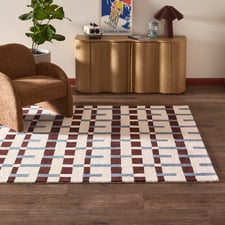 Greta Geometric Hand-Tufted Wool Rug