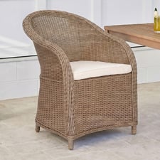 Tallow Wicker Outdoor Dining Chair