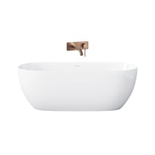 Avalon Egg Acrylic Bath & Bronze Wall Mixer Package