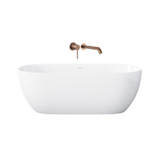 Avalon Egg Acrylic Bath with Bronze Spout & Wall Mixer Package