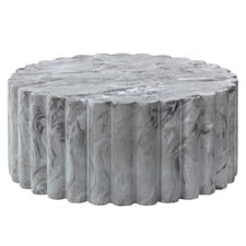 Flora Faux Marble Outdoor Coffee Table