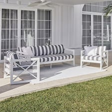 5 Seater Hamptons Outdoor Sofa Set
