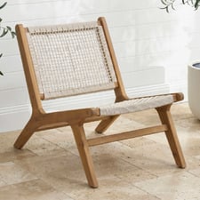 Harbour Acacia Wood Outdoor Lounge Chair