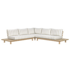 5 Seater Clifton Acacia Wood Outdoor Modular Lounge Set