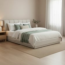 Natural Renee Queen Bed