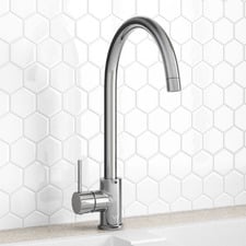 Carson Stainless Gooseneck Kitchen Sink Mixer