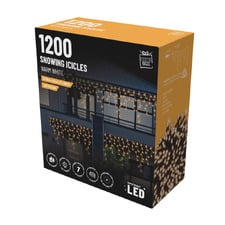 1200 Warm White LED Icicle Lights