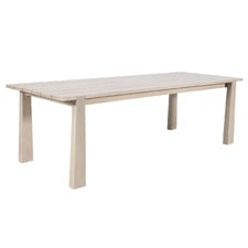 Crescent Eucalyptus Wood Outdoor Dining Table