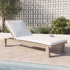 Crescent Eucalyptus Wood Sun Lounge