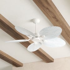 Byron 132cm White DC Ceiling Fan with Remote Control