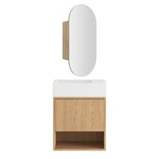 Mabel 460mm Wall Hung Vanity & Pill Shaving Cabinet