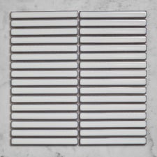 Reid Gloss White Kit Kat Porcelain Mosaic Tile