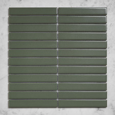 Scout Matte Green Kit Kat Ceramic Mosaic Tile