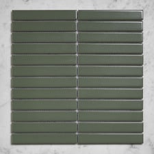 Scout Matte Green Kit Kat Porcelain Mosaic Tile