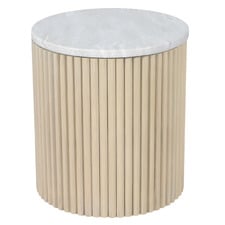 Como Eucalyptus Wood Outdoor Side Table