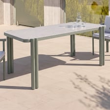 6 Seater Stax Sintered Stone Outdoor Dining Table
