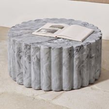Flora Marble-look Outdoor Coffee Table