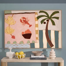 Lobster Roll Framed Canvas Wall Art