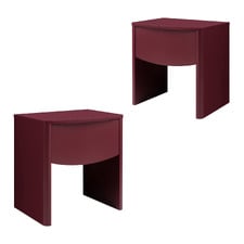 Kira 1 Drawer Bedside Table (Set of 2)