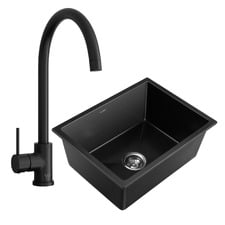 Carson Classic Gooseneck Kitchen Mixer & Granite Sink Package
