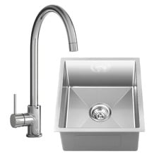 Carson Classic Gooseneck Kitchen Mixer & Single Sink Package
