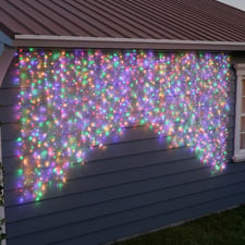 1854 Flashing LED Christmas Curtain Lights
