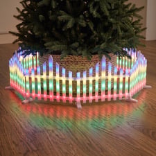 2.7m LED Christmas Picket Fence