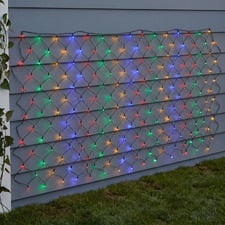 250 Multi-Coloured LED Solar Net Fairy Lights