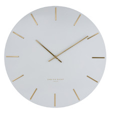 White Luca Silent Wall Clock