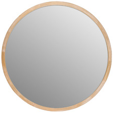 Tina Round Wooden Mirror