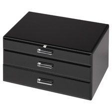Black Extra Large Gabriella Jewellery Box