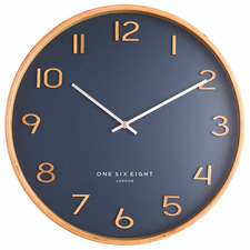 Petrol Blue Wallace Silent Wall Clock