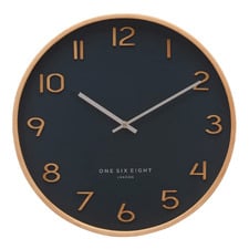 Petrol Blue Wallace Silent Wall Clock